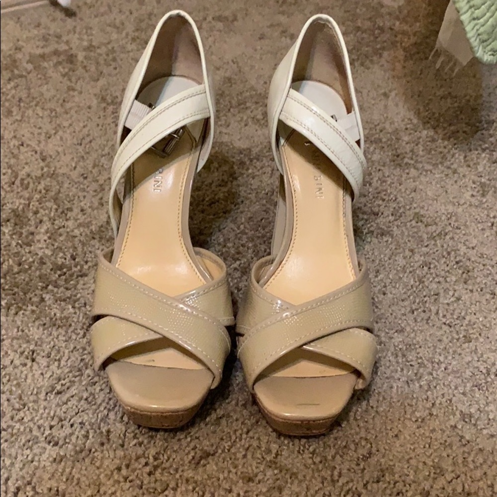 Gianni bini heels-beige and creme